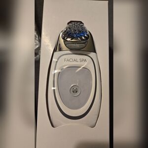 Facial Spa Electronic Beauty Device - Premium Silver Facial Cleansing System